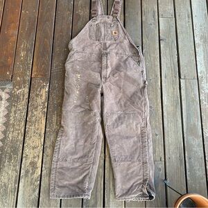Carhartt Quilted Insulated Brown Men's Overalls